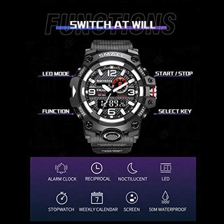 Foto 3 | Venta Internacional - Reloj Deportivo Koodea 8035 Dual Time Digital Para Hombre