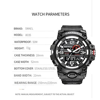 Foto 4 | Venta Internacional - Reloj Deportivo Koodea 8035 Dual Time Digital Para Hombre