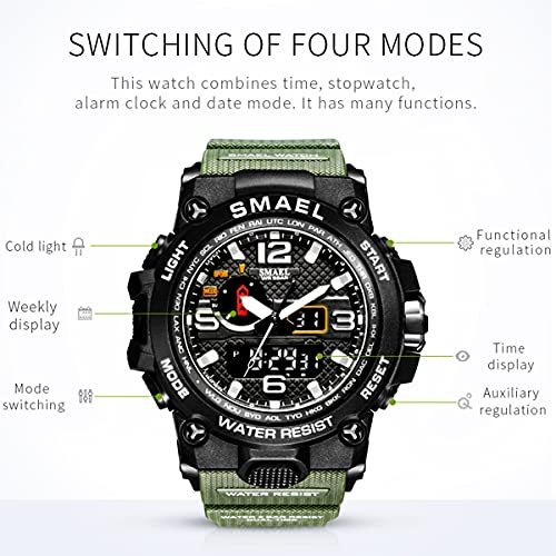 Foto 6 pulgar | Venta Internacional - Reloj Koodea 1545d Para Hombre, Resistente Al Agua Hasta 50 M, Con Despertador