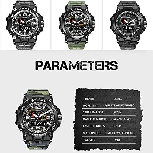 Foto 8 pulgar | Venta Internacional - Reloj Koodea 1545d Para Hombre, Resistente Al Agua Hasta 50 M, Con Despertador
