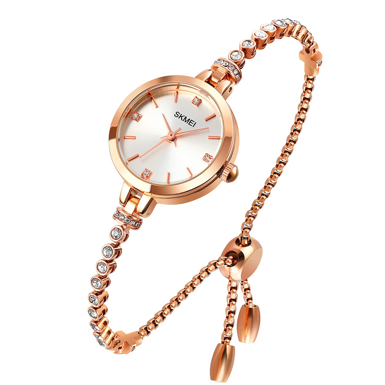 Venta Internacional - Reloj Tonnier Quartz Para Mujer Con Pulsera De Diamantes 3atm