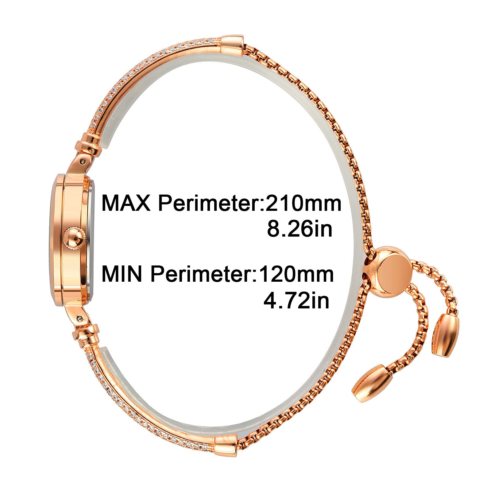 Foto 6 pulgar | Venta Internacional - Pulsera Watch Tonnier De Cuarzo Y Diamantes Para Mujer, Impermeable, 3 Atm