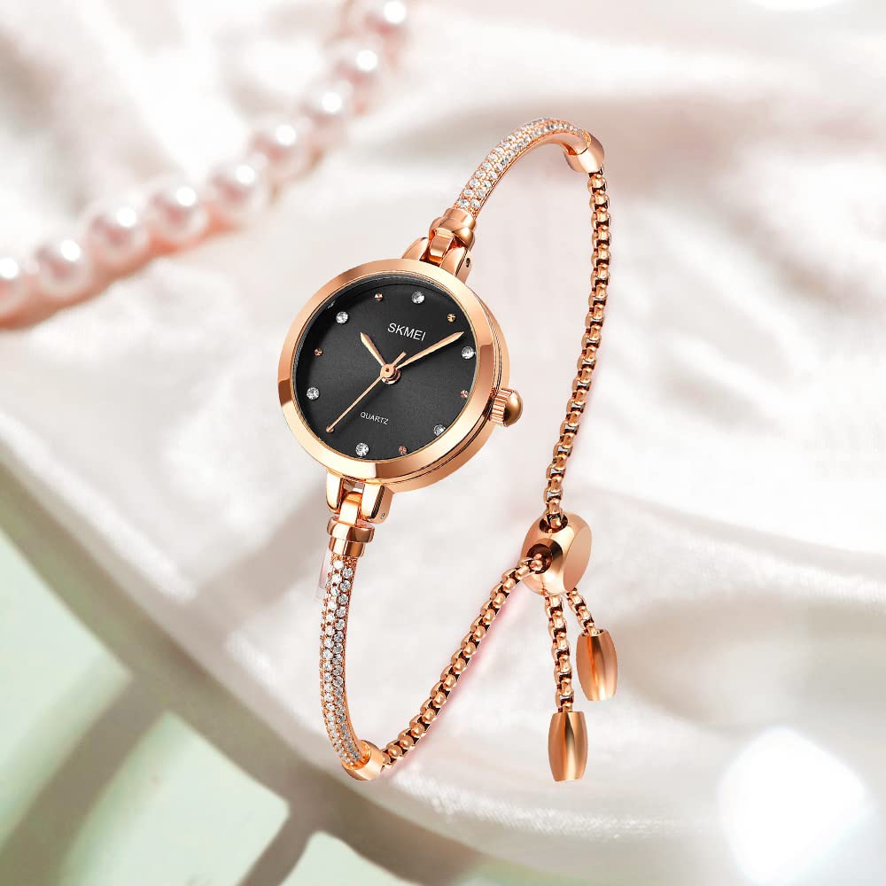 Foto 4 pulgar | Venta Internacional - Vestido De Oro Rosa Watch Fanmis Para Mujer Con Diamantes Brillantes