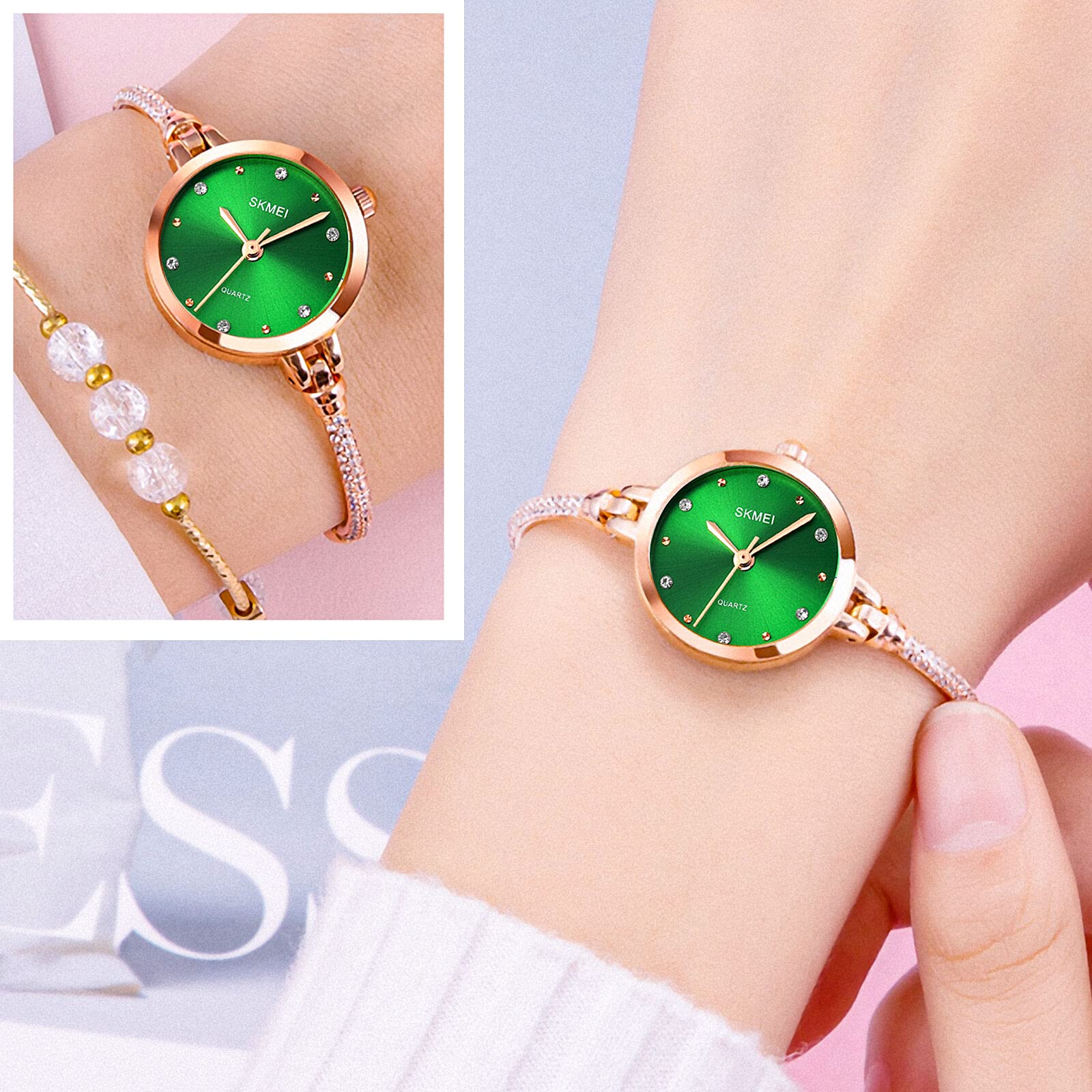 Foto 3 pulgar | Venta Internacional - Reloj De Pulsera Skmei Para Mujer, De Cuarzo, Moderno Y Resistente Al Agua