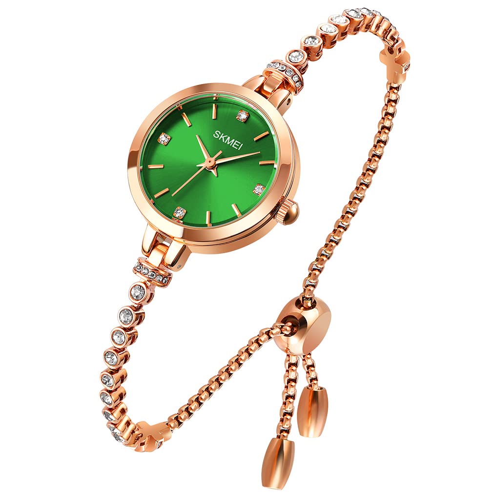 Foto 2 pulgar | Venta Internacional - Reloj Skmei L1805/l1854, Pulsera De Oro Rosa Y Diamantes Para Mujer