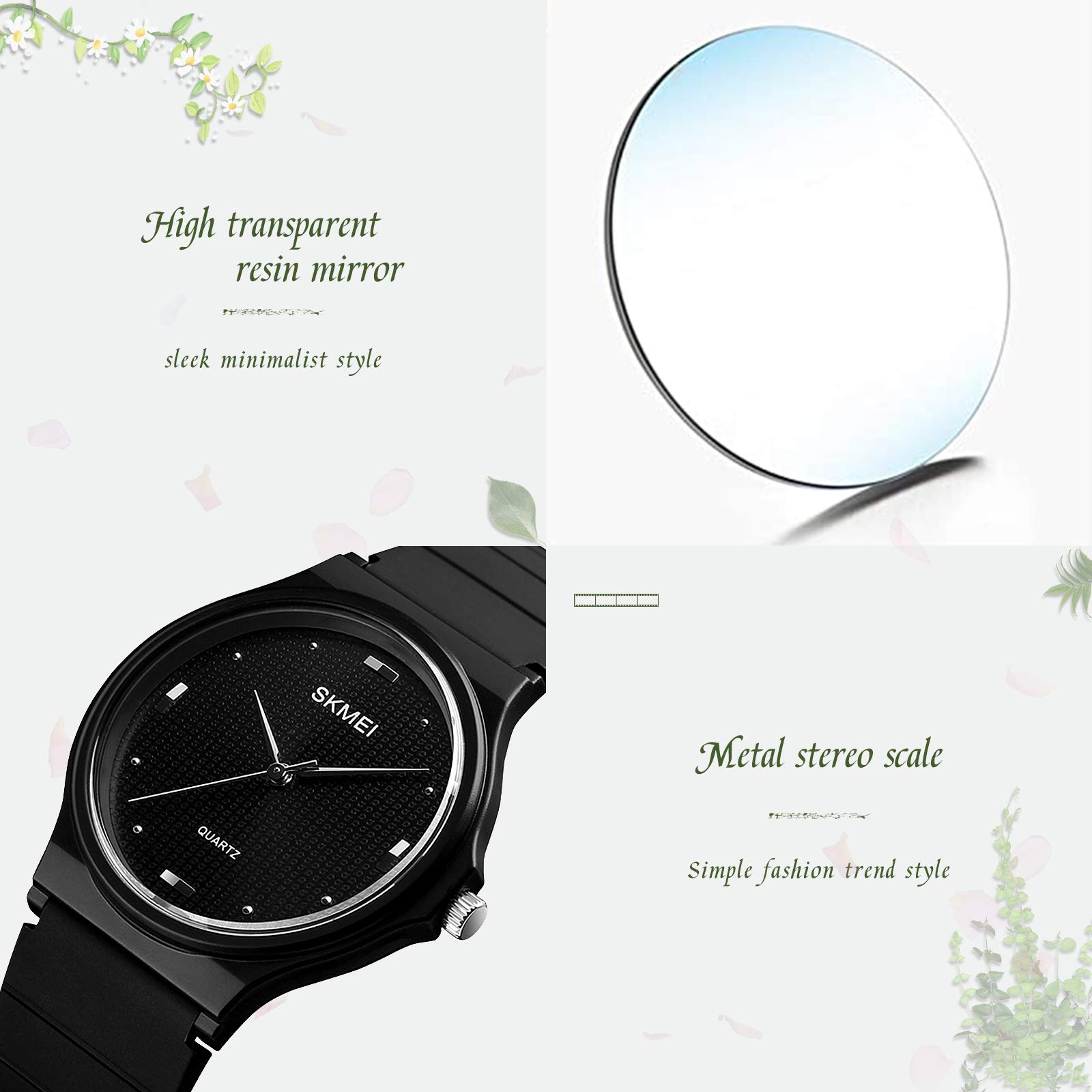 Foto 3 pulgar | Venta Internacional - Reloj de Pulso Skmei Impermeable para Mujer Negro