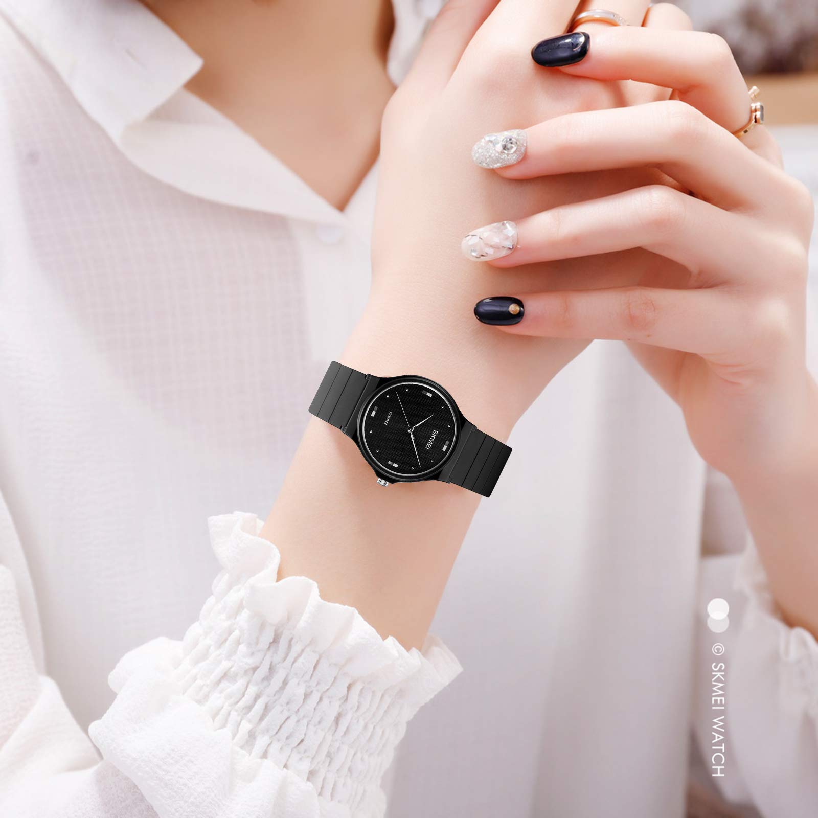 Foto 4 pulgar | Venta Internacional - Reloj de Pulso Skmei Impermeable para Mujer Negro