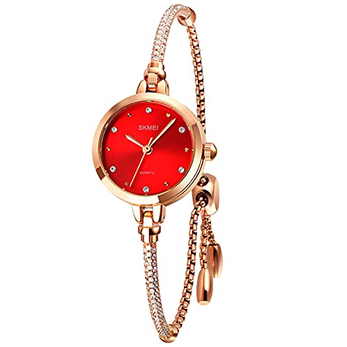 Foto 2 pulgar | Venta Internacional - Reloj De Pulsera Skmei Para Mujer, Moderno, Delgado, Resistente Al Agua, 30 M