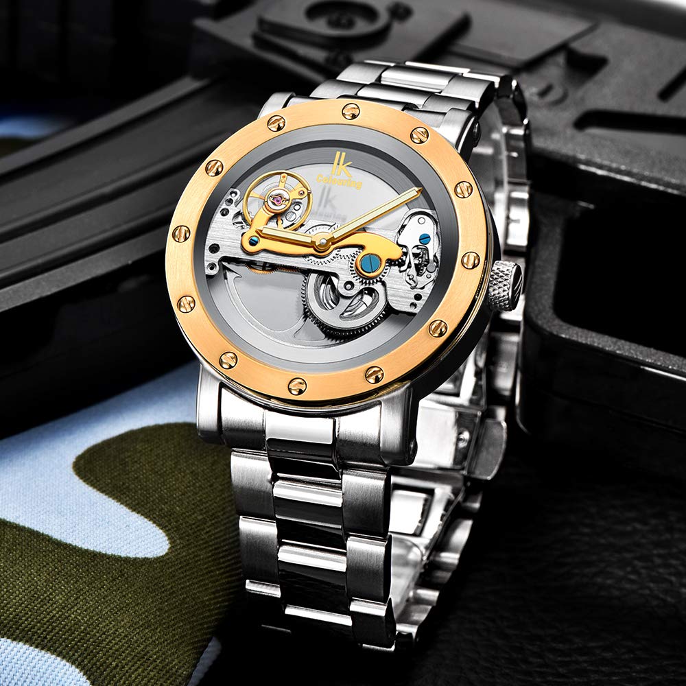 Foto 6 pulgar | Venta Internacional - Reloj Automático De Lujo De Acero Inoxidable Ik Colouring Fanmis
