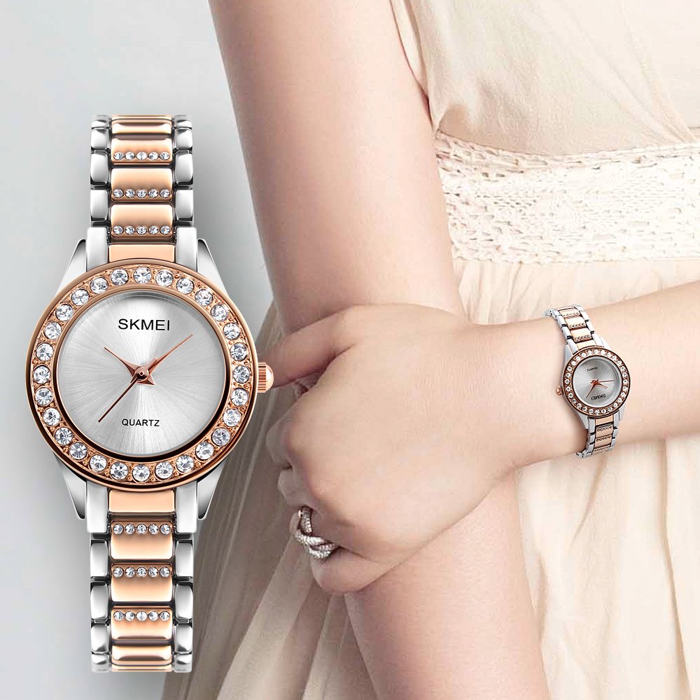 Foto 6 pulgar | Venta Internacional - Reloj Gosasa De Moda Para Mujer Con Cristal Swarovski En Tono Dorado