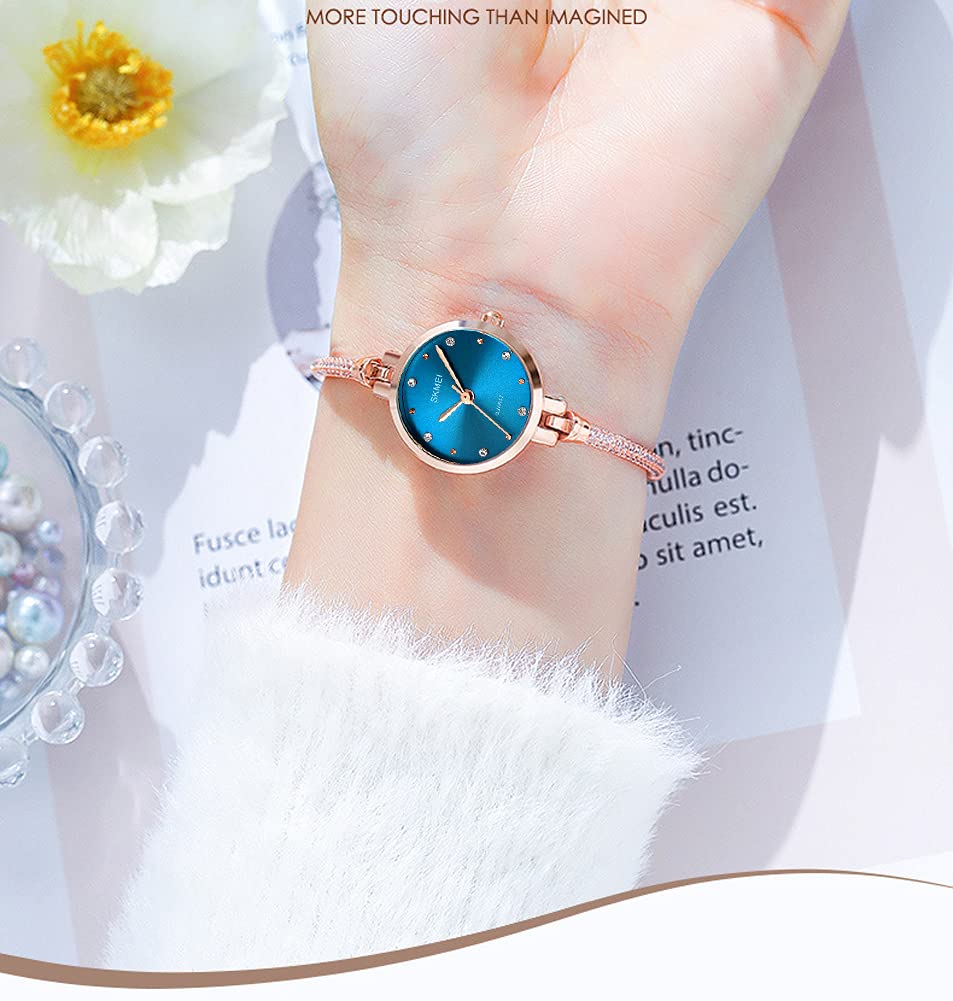 Foto 4 pulgar | Venta Internacional - Reloj De Pulsera Skmei Para Mujer, Resistente Al Agua Con Diamantes