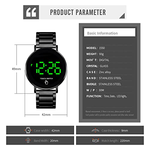 Foto 8 pulgar | Venta Internacional - Reloj Gosasa Con Pantalla Táctil Led Digital Impermeable Para Hombres/mujeres