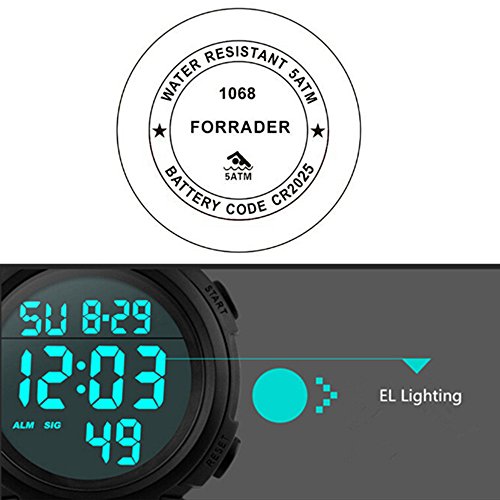 Foto 3 pulgar | Venta Internacional - Reloj De Pulsera Forrader Para Hombre Con Pantalla Led Impermeable Para Exteriores