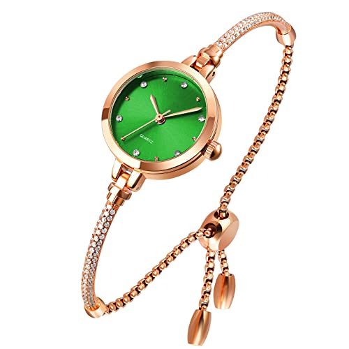 Foto 2 pulgar | Venta Internacional - Reloj Analógico De Cuarzo Para Mujer Toocat Bling En Oro Rosa Con Diamantes