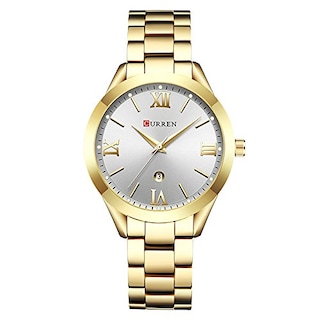 Foto 1 | Venta Internacional - Reloj Curren 9007 De Lujo Para Mujer, Acero Inoxidable Dorado, 30 M Wr