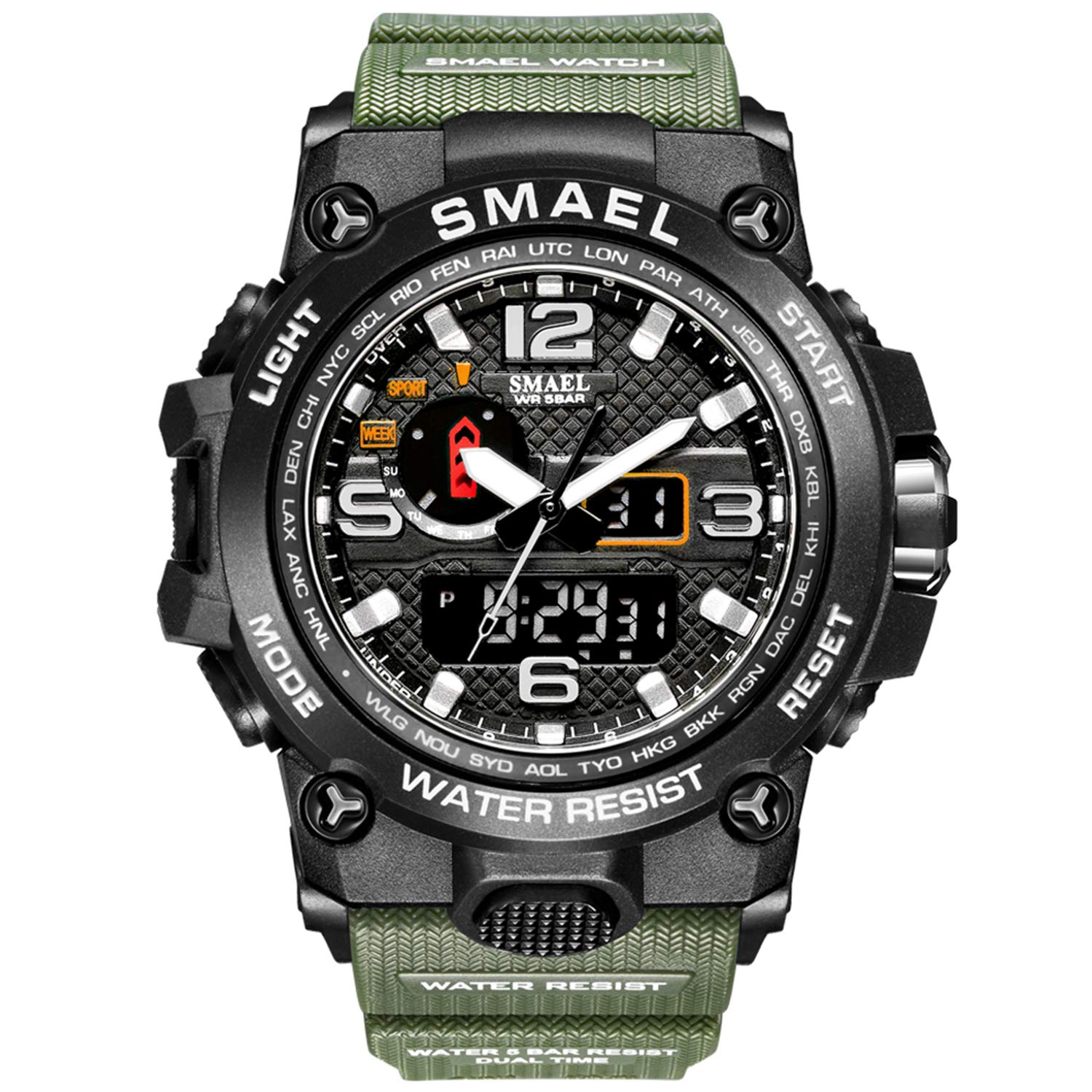 Foto 2 pulgar | Venta Internacional - Reloj Koodea Koodea1545d Para Hombre, 50 M, Resistente Al Agua, Doble Pantalla