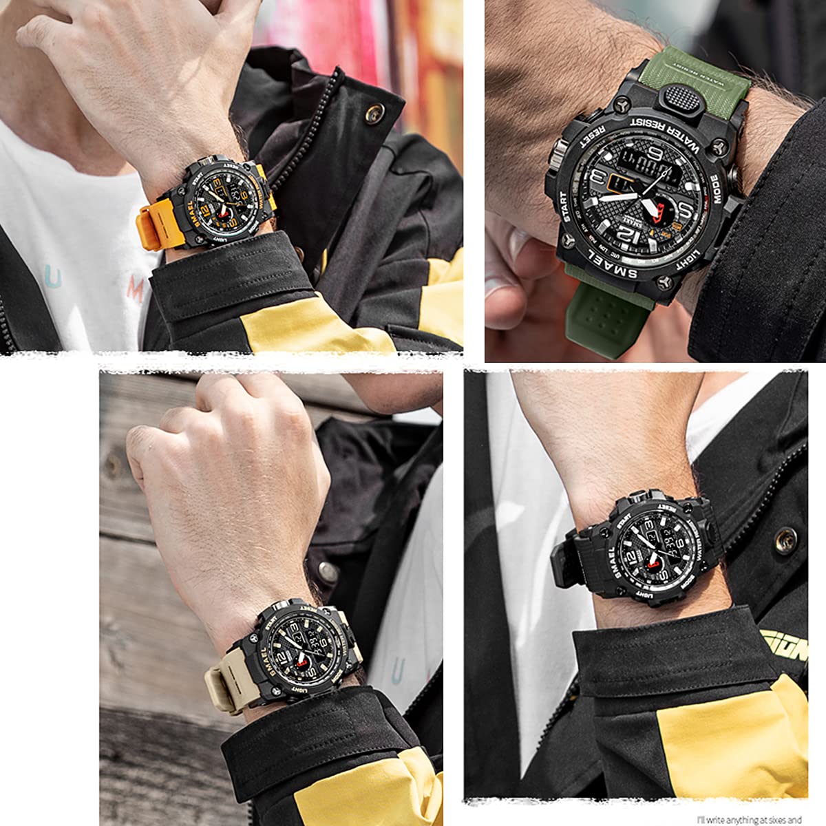 Foto 7 pulgar | Venta Internacional - Reloj Koodea Koodea1545d Para Hombre, 50 M, Resistente Al Agua, Doble Pantalla