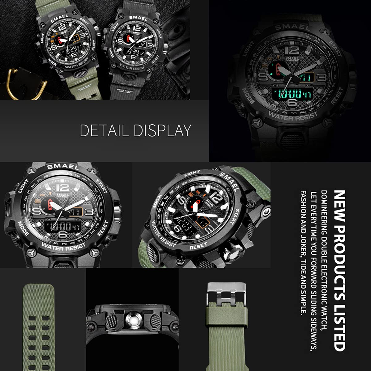 Foto 8 pulgar | Venta Internacional - Reloj Koodea Koodea1545d Para Hombre, 50 M, Resistente Al Agua, Doble Pantalla