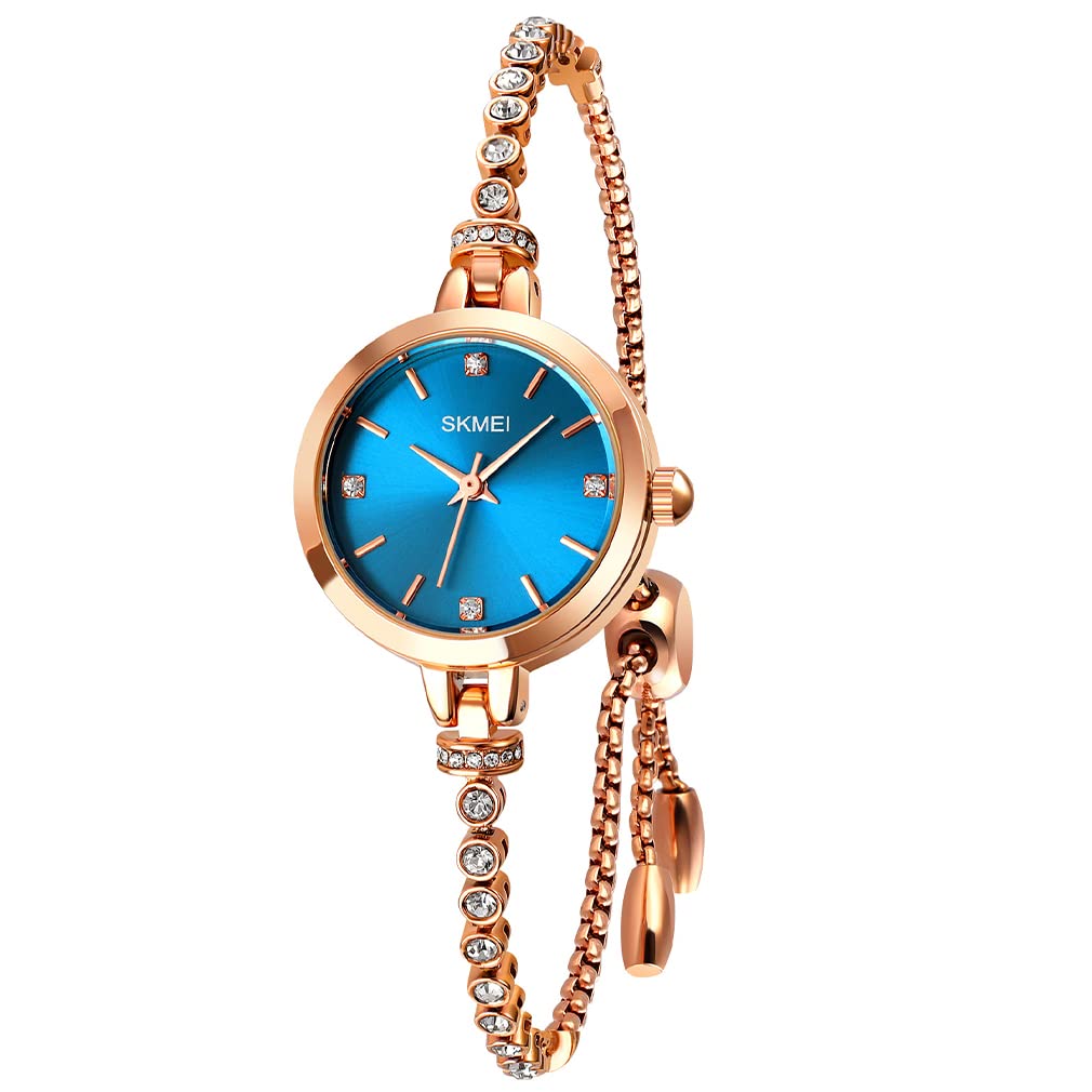 Foto 3 | Venta Internacional - Reloj Skmei Para Mujer L1805/l1854, Pulsera Con Diamantes En Oro Rosa