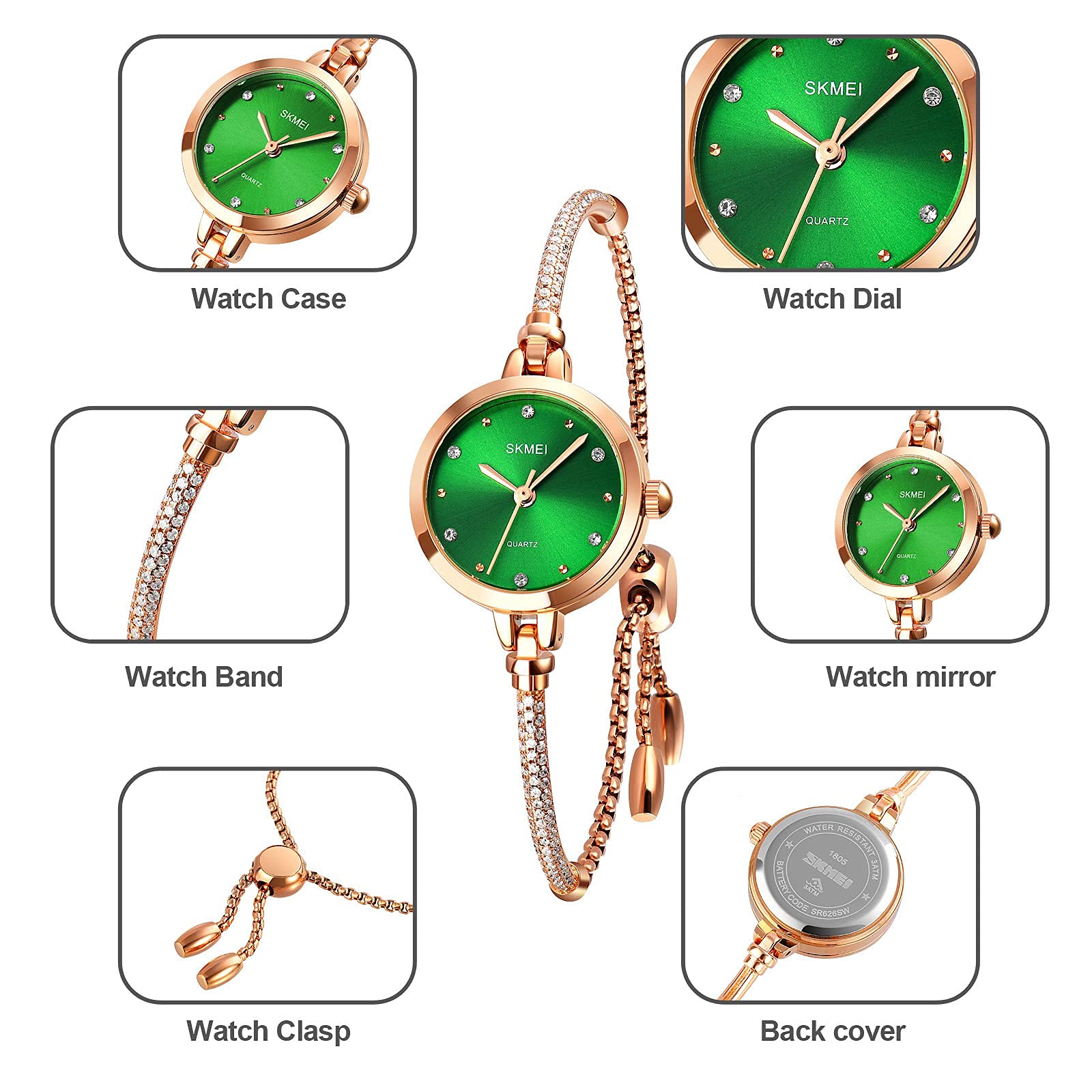 Foto 5 pulgar | Venta Internacional - Reloj Pulsera para Mujer Tonnier Ultrafino Dorado