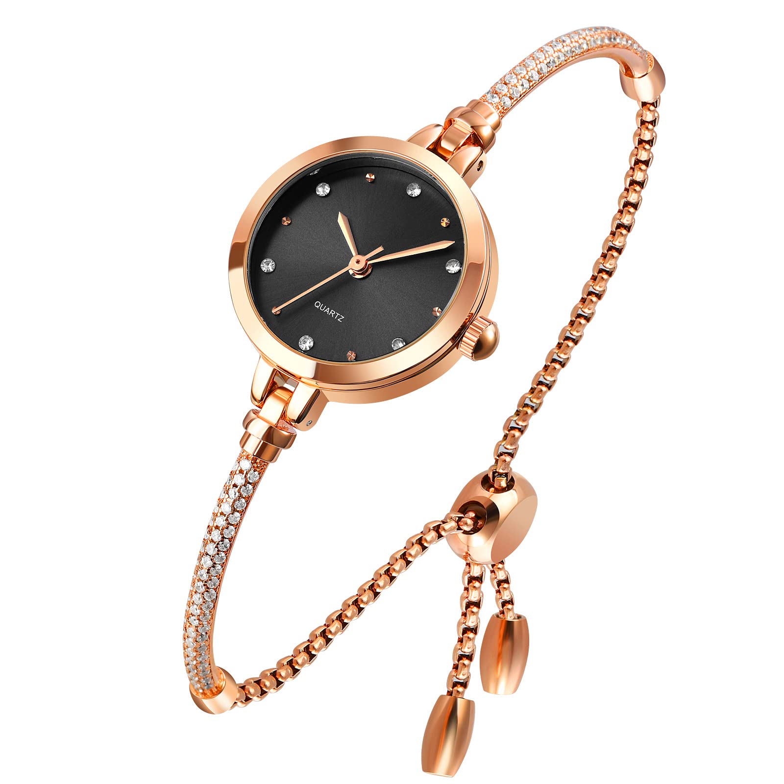 Foto 2 pulgar | Venta Internacional - Reloj Analógico De Cuarzo Para Mujer Toocat, Brillante, Oro Rosa Con 30 M De Diámetro Exterior