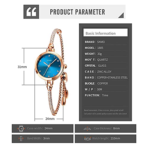 Foto 8 pulgar | Venta Internacional - Reloj Tonnier Para Mujer, Resistente Al Agua, 3 Atm, Con Pulsera De Joyería