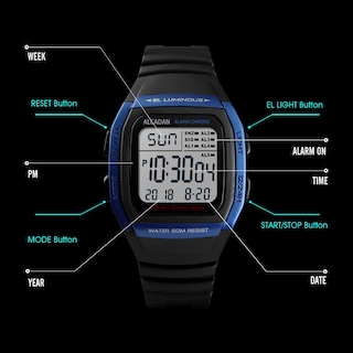 Foto 7 | Venta Internacional - Reloj Alcadan Digital Outdoor A Prueba De Agua Para Hombre Y Mujer