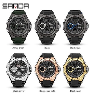 Foto 2 | Venta Internacional - Reloj Gookeer, Deportivo Militar, Doble Pantalla, 5 Barras, Para Hombre