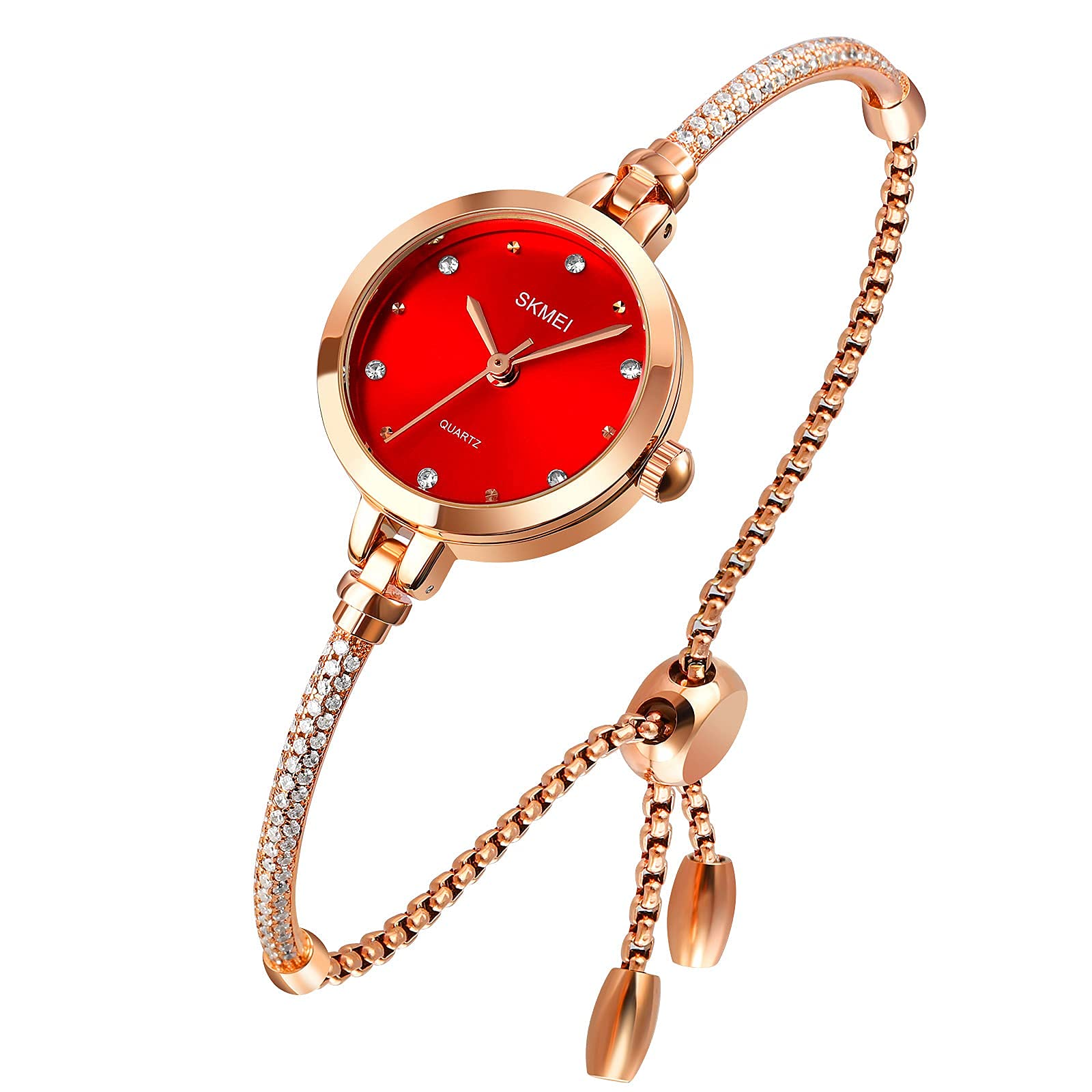 Venta Internacional - Reloj Tonnier, Pulsera Para Mujer Con Diamantes De 3 Mm, 30 M, Resistente Al Agua $818