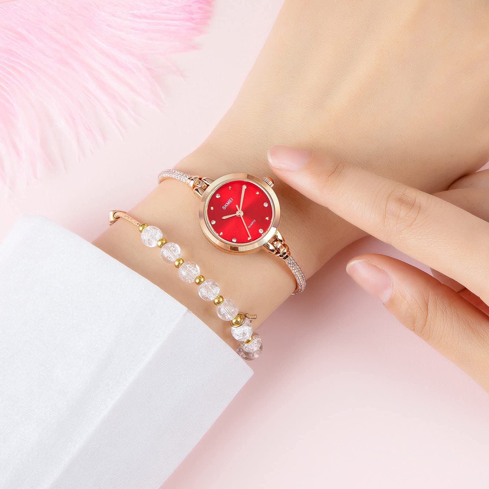 Foto 7 pulgar | Venta Internacional - Reloj Tonnier, Pulsera Para Mujer Con Diamantes De 3 Mm, 30 M, Resistente Al Agua