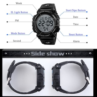 Foto 6 | Venta Internacional - Reloj Led Digital Impermeable Para Mujer Tonshen, Deportivo, Rojo