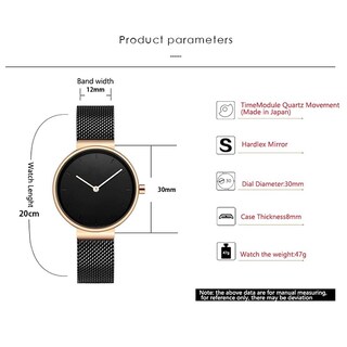 Foto 6 | Venta Internacional - Reloj Carlien Fashion Simple, Cuarzo, Acero Inoxidable, Para Mujer