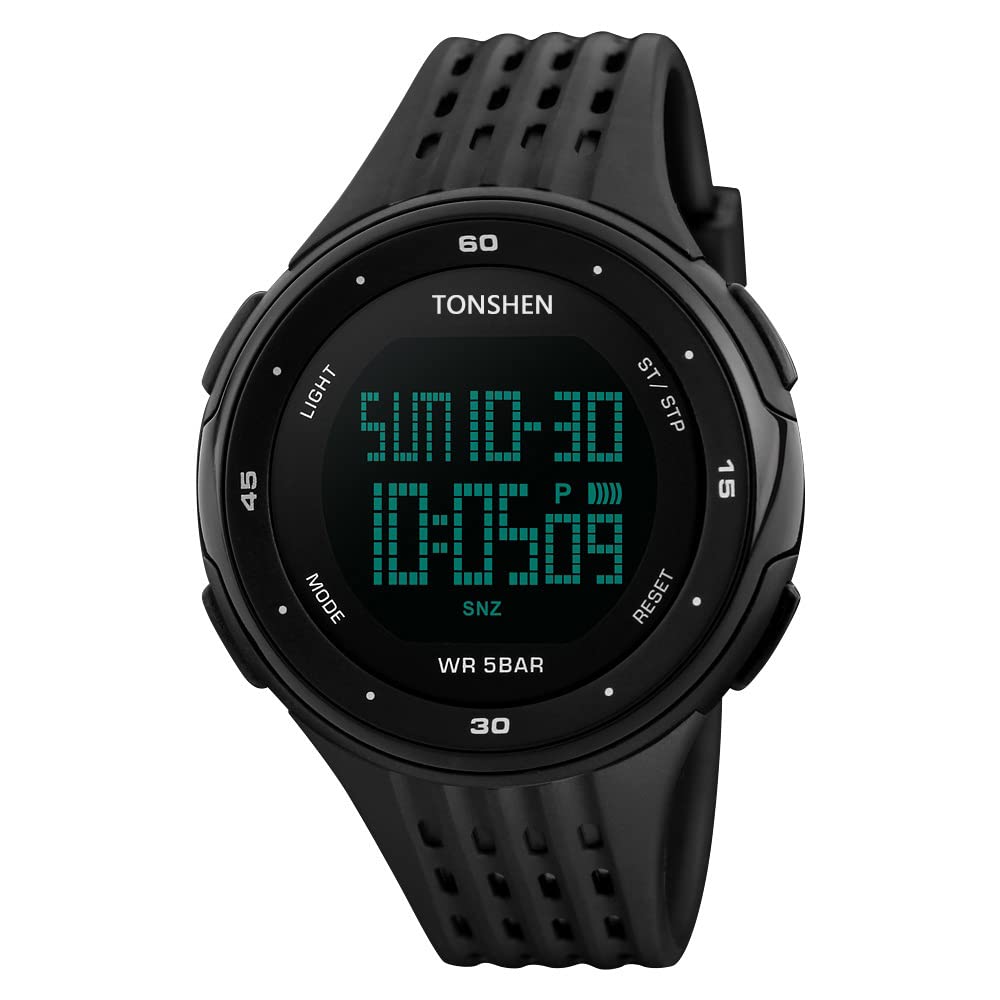 Venta Internacional - Reloj Deportivo Tonshen Outdoor Digital Led Impermeable (negro)