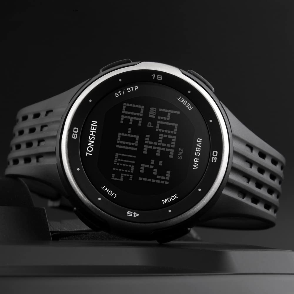 Foto 6 | Venta Internacional - Reloj Deportivo Tonshen Outdoor Digital Led Impermeable (negro)