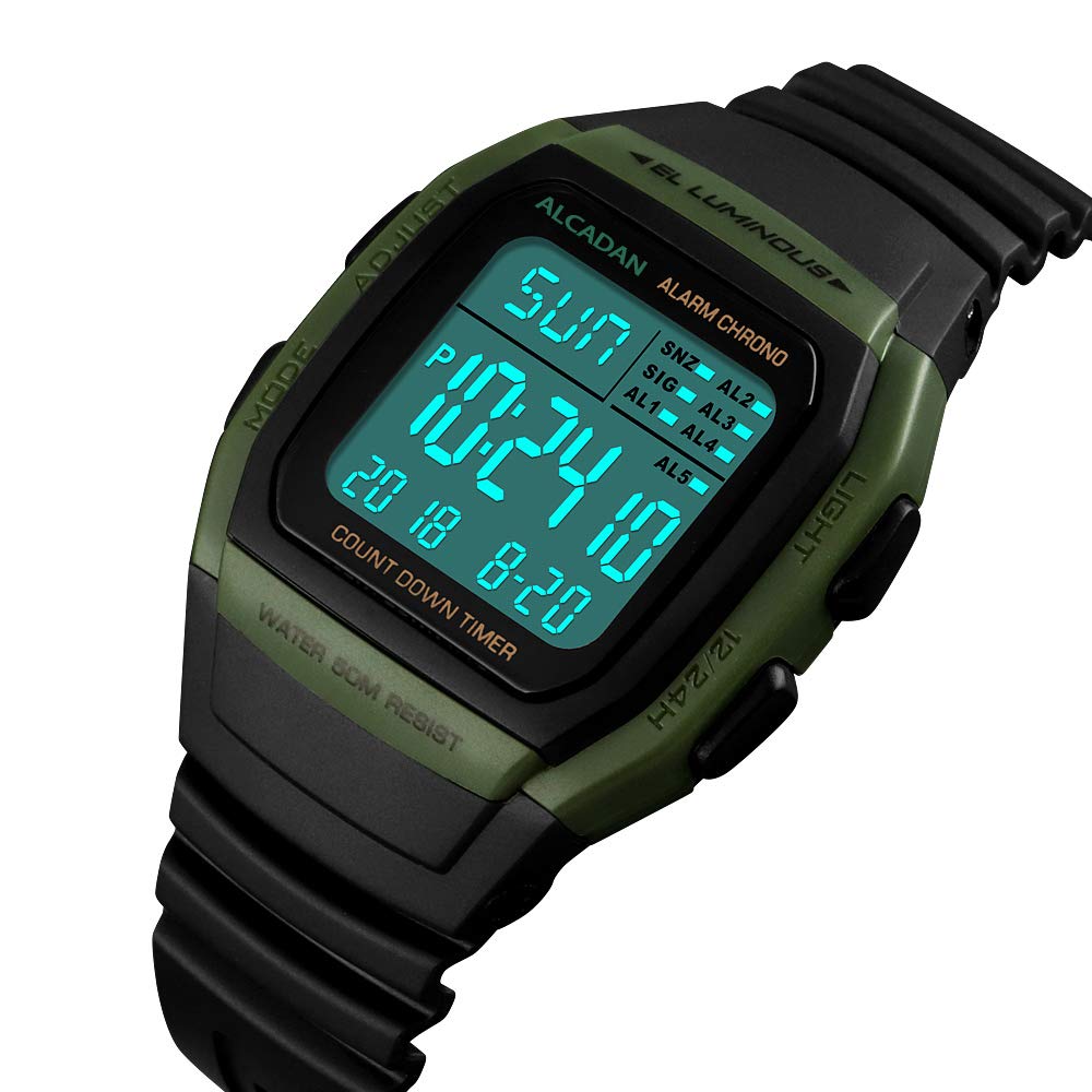 Foto 5 pulgar | Venta Internacional - Reloj Alcadan Digital Outdoor A Prueba De Agua Para Hombre Y Mujer