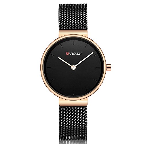 Foto 2 pulgar | Venta Internacional - Reloj para Mujer Curren Resistente al Agua Negro