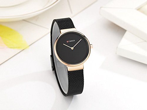 Foto 4 pulgar | Venta Internacional - Reloj para Mujer Curren Resistente al Agua Negro