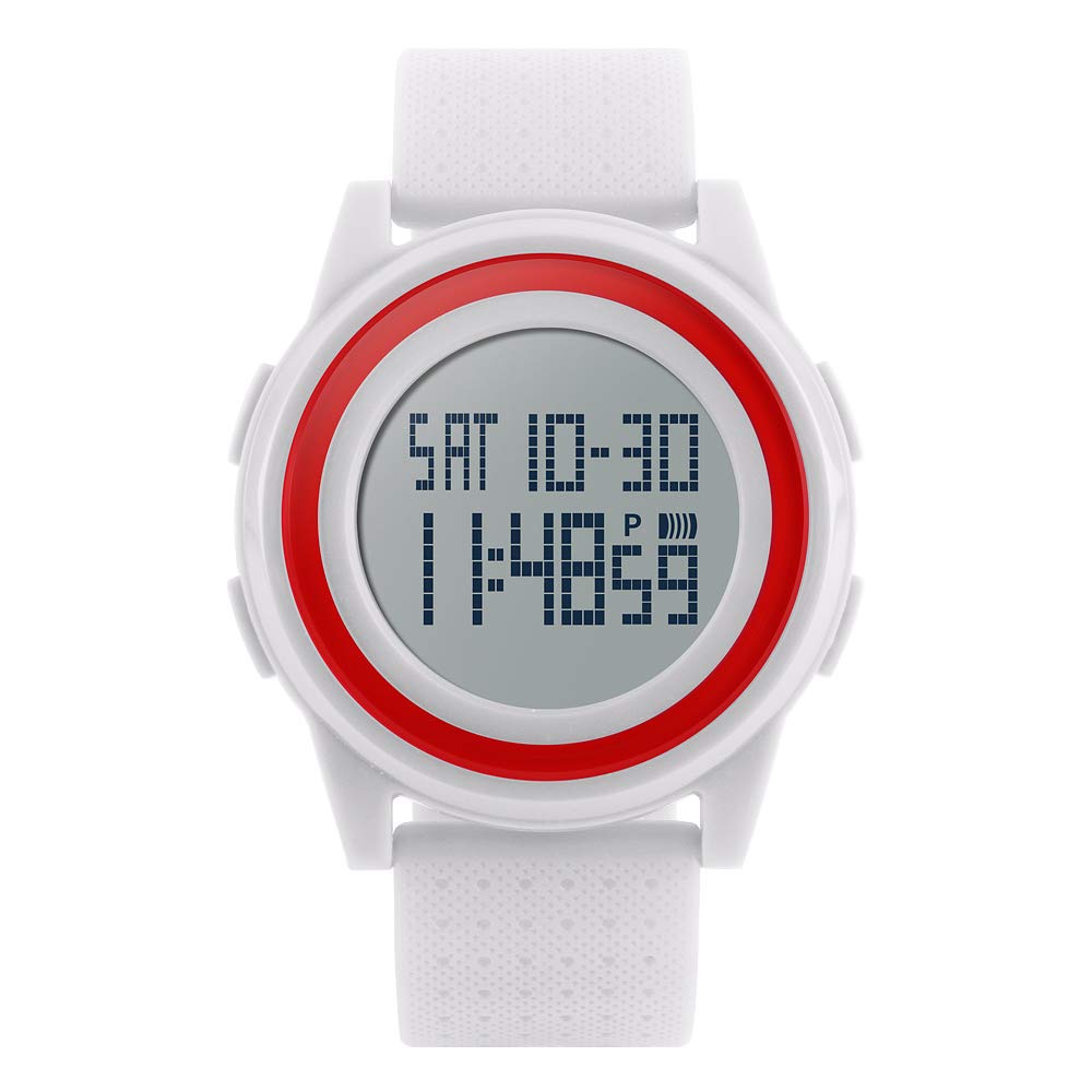 Venta Internacional - Reloj Alcadan Digital Para Hombre, Impermeable, Ultrafino, 12 Pulgadas, Para Exteriores