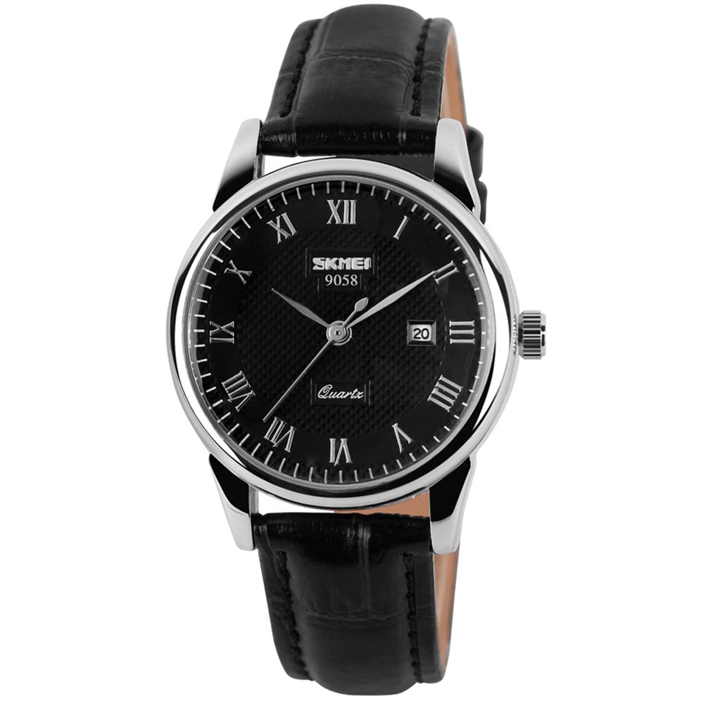 Venta Internacional - Reloj Skmei para Mujer con Correa de Piel Negra