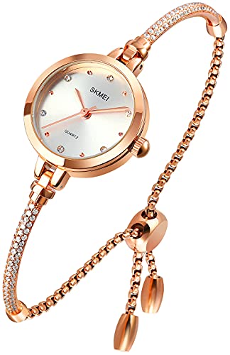 Foto 2 pulgar | Venta Internacional - Vestido De Oro Rosa Watch Fanmis Para Mujer Con Diamantes Brillantes