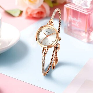 Foto 3 | Venta Internacional - Vestido De Oro Rosa Watch Fanmis Para Mujer Con Diamantes Brillantes