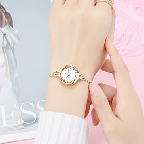 Foto 9 pulgar | Venta Internacional - Vestido De Oro Rosa Watch Fanmis Para Mujer Con Diamantes Brillantes