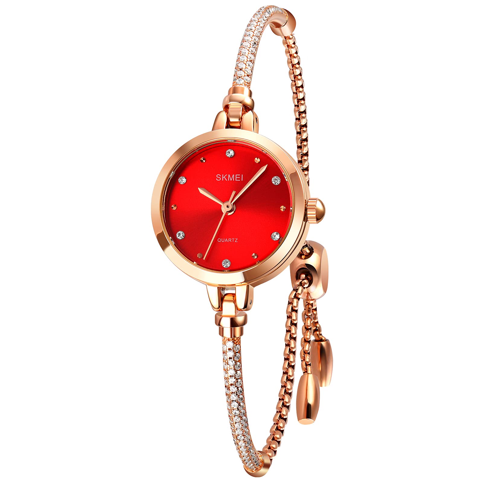Venta Internacional - Reloj Skmei L1805/l1854 Para Mujer En Oro Rosa Con Diamante $841