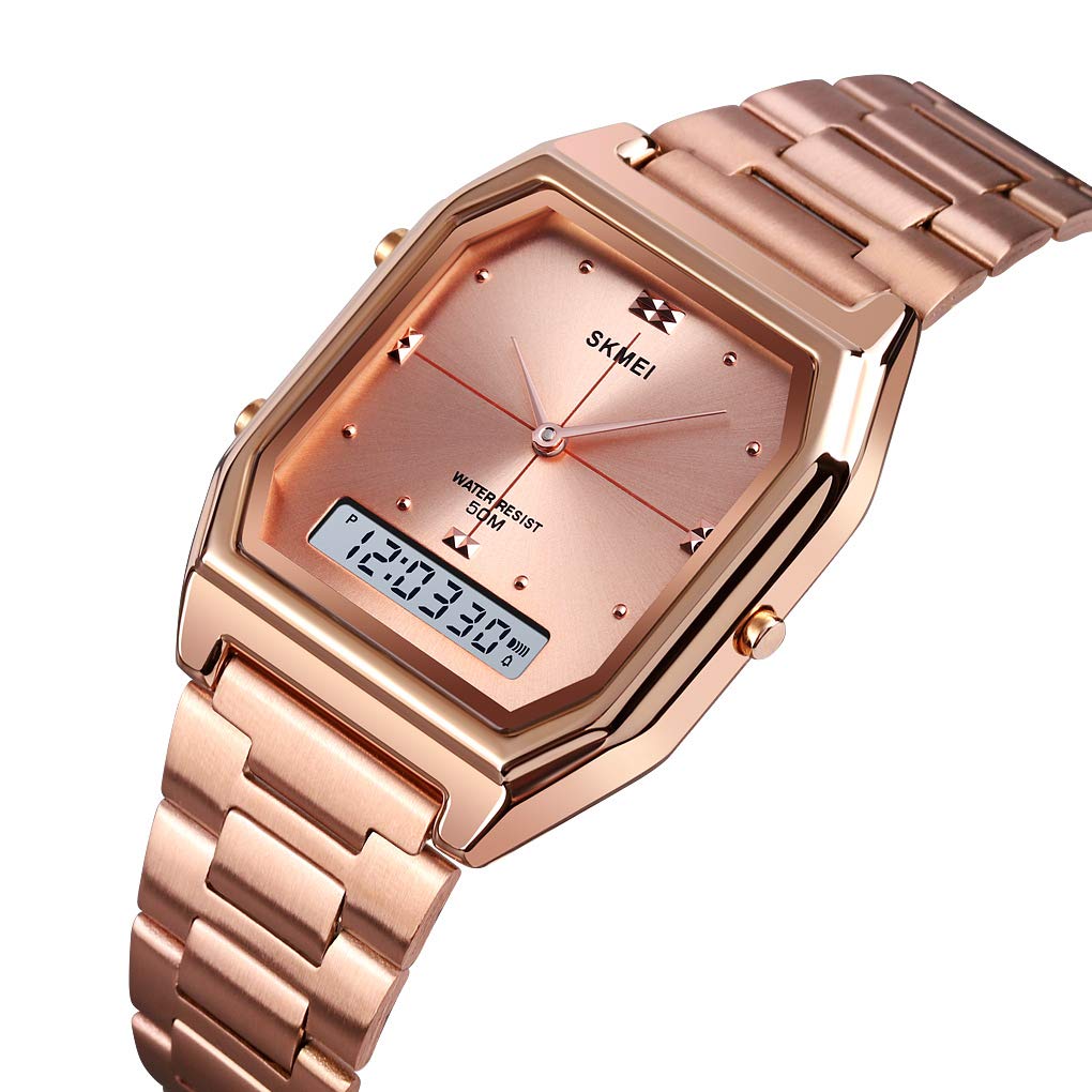 Foto 3 pulgar | Venta Internacional - Reloj para Mujer Gosasa Digital Acero Inoxidable Oro Rosado