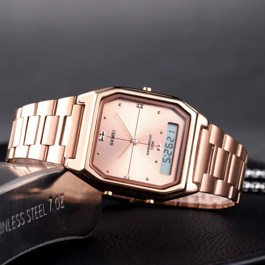 Foto 5 | Venta Internacional - Reloj para Mujer Gosasa Digital Acero Inoxidable Oro Rosado