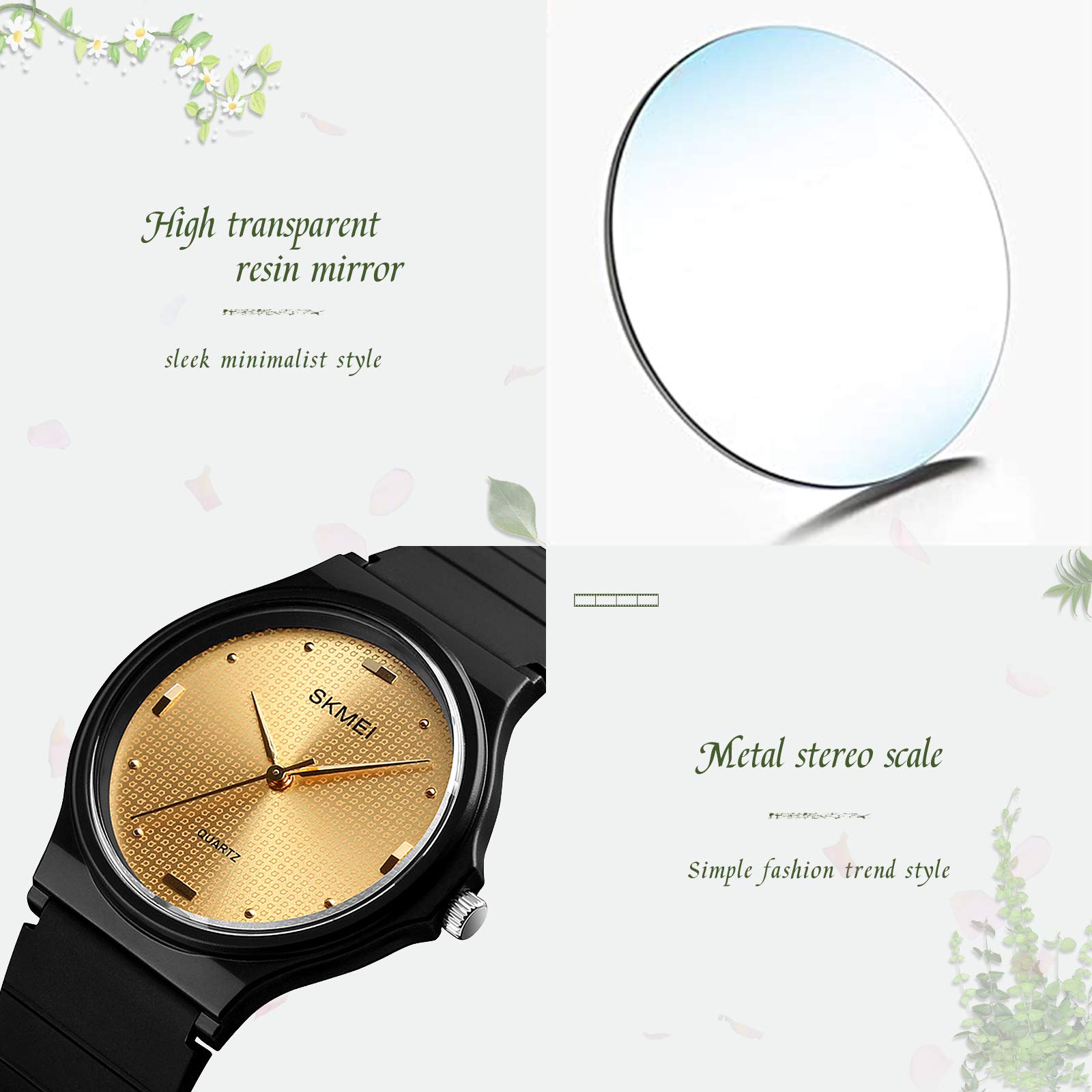 Foto 3 pulgar | Venta Internacional - Reloj para Mujer Skmei Impermeable Dorado