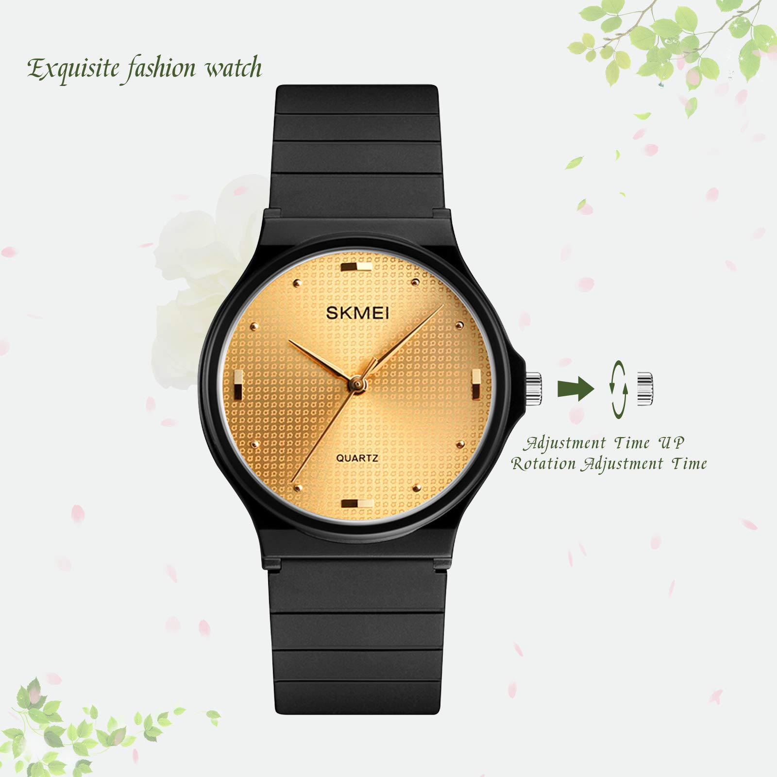 Foto 4 pulgar | Venta Internacional - Reloj para Mujer Skmei Impermeable Dorado