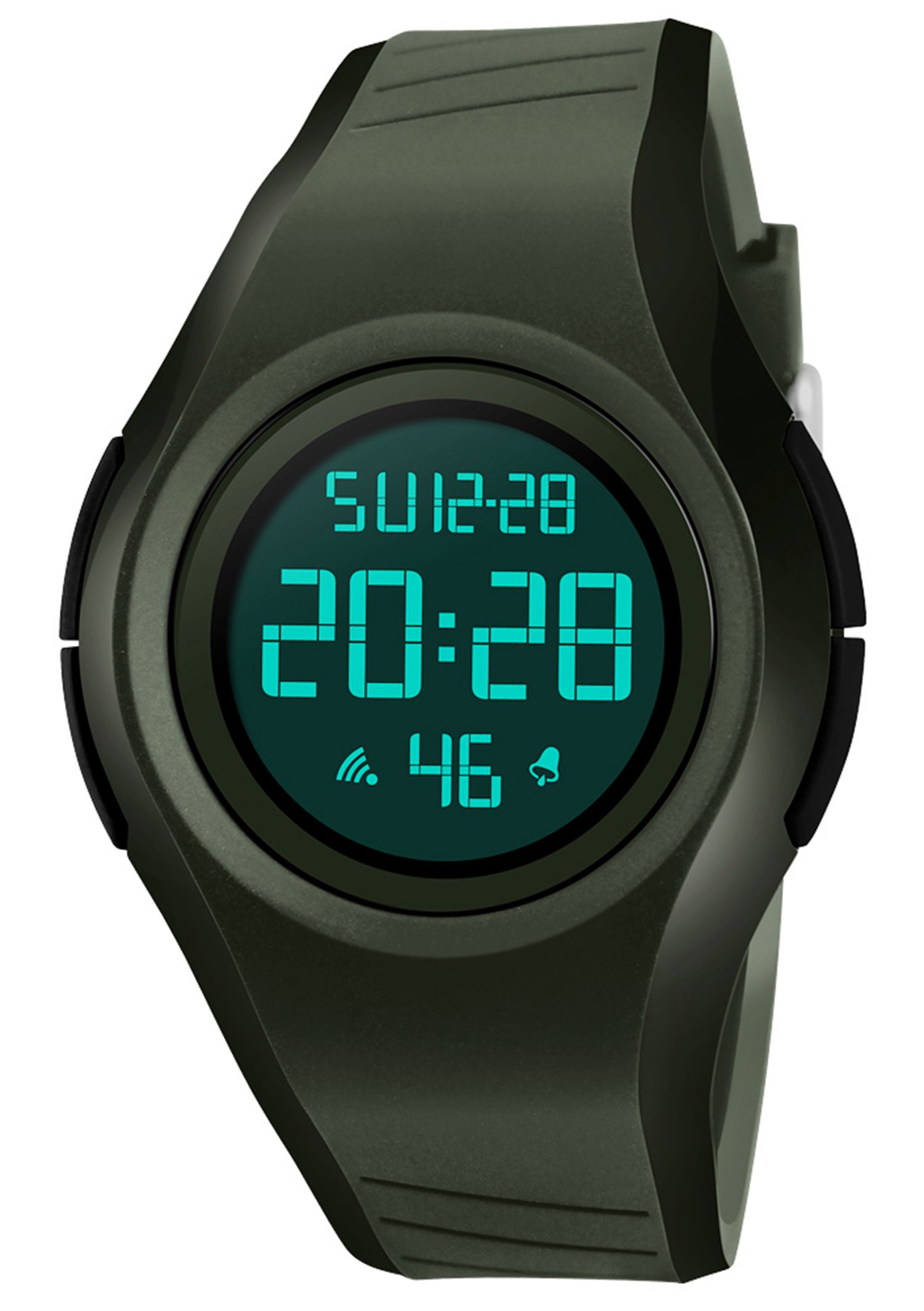 Venta Internacional - Reloj Deportivo Digital Gosasa 50 M Con Alarma Impermeable, Color Verde Militar