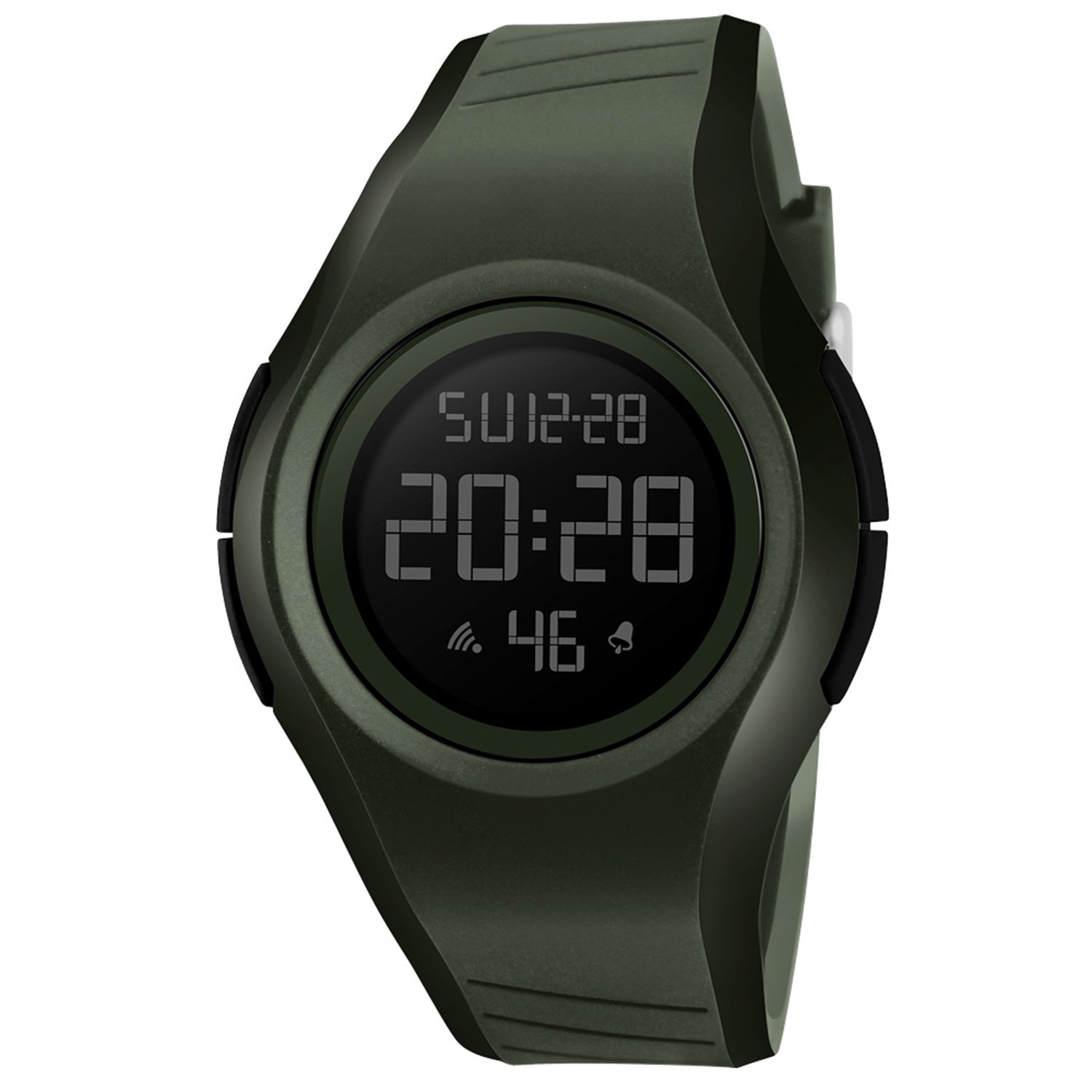 Foto 3 pulgar | Venta Internacional - Reloj Deportivo Digital Gosasa 50 M Con Alarma Impermeable, Color Verde Militar