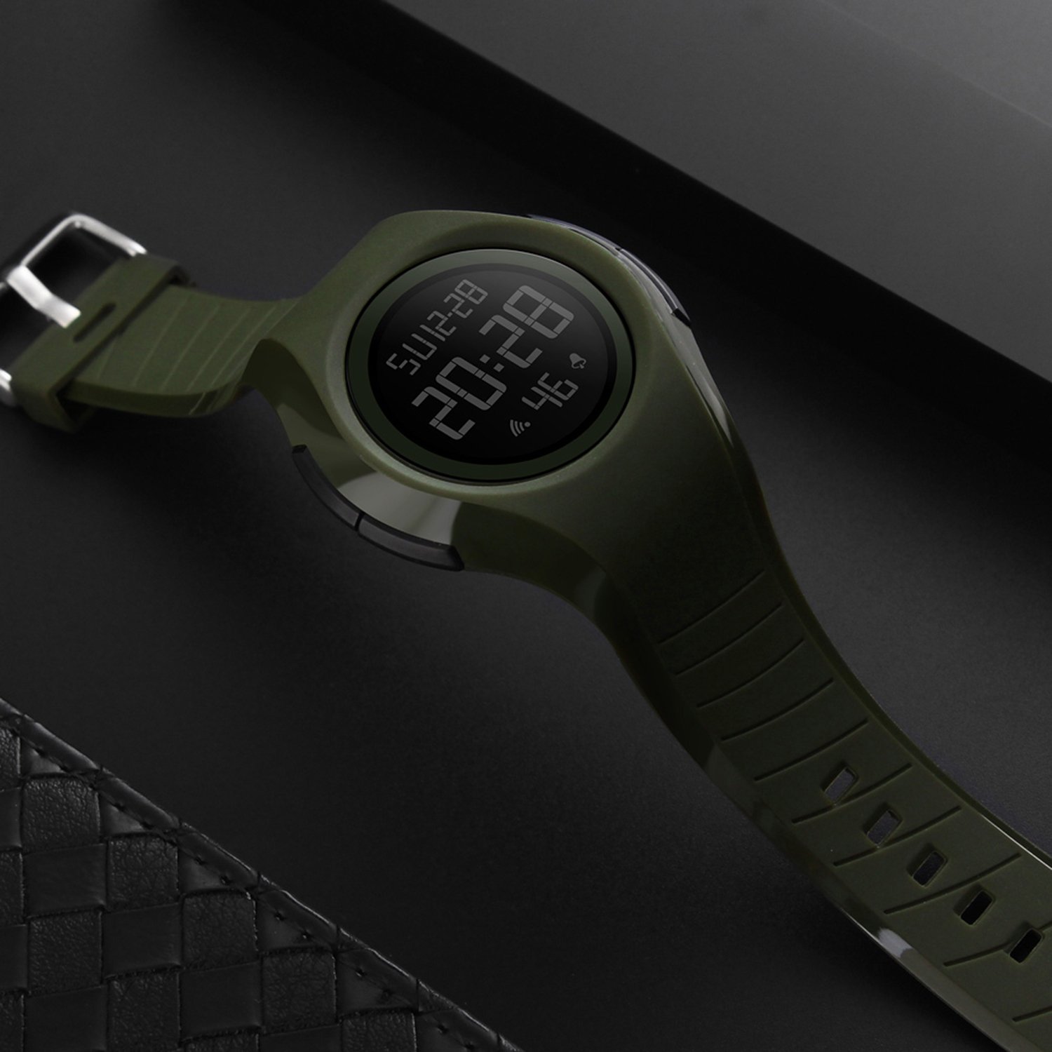 Foto 6 pulgar | Venta Internacional - Reloj Deportivo Digital Gosasa 50 M Con Alarma Impermeable, Color Verde Militar